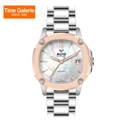 Alto ALT-EF01-SL-WE Date Function White Pearl Dial Color Stainless Steel Women Watch Alto ALT-EF01-SL-WE Date Function White Pearl Dial Color Stainless Steel Women Watch