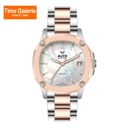Alto ALT-EF01-SR-WE Date Function White Pearl Dial Color Stainless Steel Women Watch Alto ALT-EF01-SR-WE Date Function White Pearl Dial Color Stainless Steel Women Watch