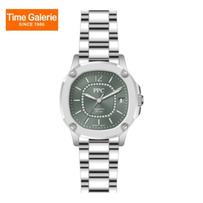 Paris Polo Club PPC-EF25-SL-GN Solid Steel Band Women Watch Paris Polo Club PPC-EF25-SL-GN Solid Steel Band Women Watch
