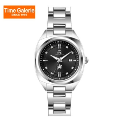 Paris Polo Club PPC-EG08-SL-BK Date Function Stainless Steel Women Watch