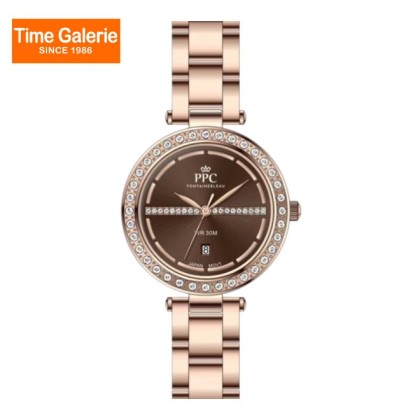 Paris Polo Club PPC-EG07-RG-BR Unique Hour Markers Women Watch Paris Polo Club PPC-EG07-RG-BR Unique Hour Markers Women Watch