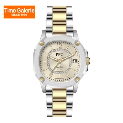 Paris Polo Club PPC-EF25-SG-CE Solid Steel Band Women Watch