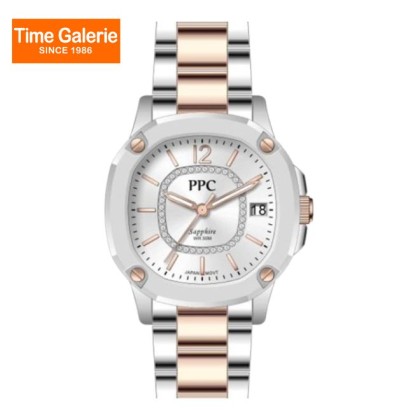 Paris Polo Club PPC-EF25-SR-WE Solid Steel Band Women Watch