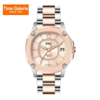 Paris Polo Club PPC-EF25-SR-SG Solid Steel Band Women Watch