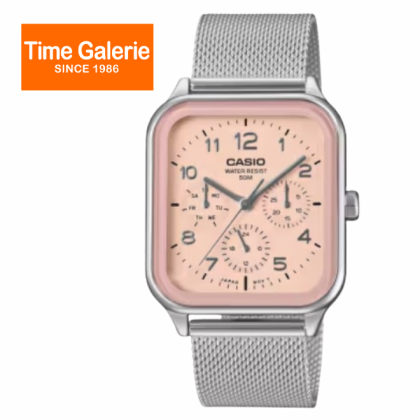 Casio General MTP-M306M-4AV Silver Stainless Steel Mesh Band Men Watch