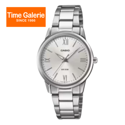 Casio General LTP-1303DD-7AV Silver Stainless Steel Band Women Watch