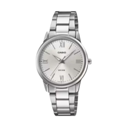 Casio General LTP-1303DD-7AV Silver Stainless Steel Band Women Watch