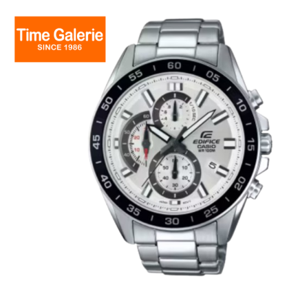 Casio Edifice EFV-550D-7AV Silver Stainless Steel Band Men Watch