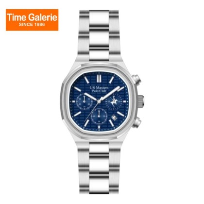 U.S Master Polo Club USM-EF02-SL-BU Textured Dial with Diamond Pattern Men Watch