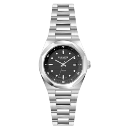U.S Master Polo Club USM-EG09-SL-BK Equipped With Luminous Hour Markers Men Watch