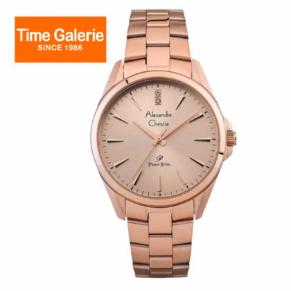 Alexandre Christie ALCW1018LHBRGLN Stainless Steel Strap 34MM Analog Women Watch