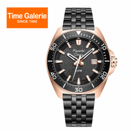 Alexandre Christie ALCW6687MDBBRBA Black Dial Stainless Steel Men Watch Alexandre Christie ALCW6687MDBBRBA Black Dial Stainless Steel Men Watch
