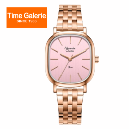 Alexandre Christie ALCW2B89LHBRGPN Stainless Steel Strap Analog Women Watch