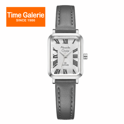 Alexandre Christie ALCW2B87LHLSSSL Silver Dial Leather Strap Analog Women Watch