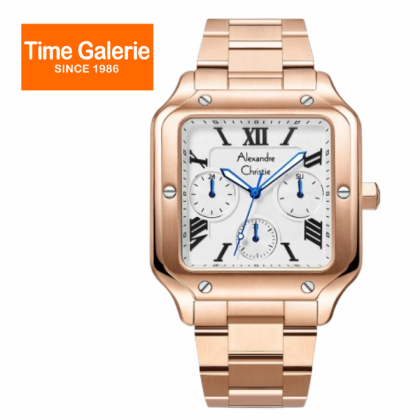 Alexandre Christie ALCW2B18MFBRGSLBA Stainless Steel Strap Analog Men Watch