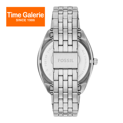 Fossil FS6140 Campbell Three-Hand Day-Date Blue Dial Stainless Steel Analog Men Watch