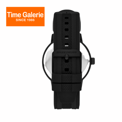 Skechers SR9138 Black Silicone Strap 44mm Case Analog Men Watch Skechers SR9138 Black Silicone Strap 44mm Case Analog Men Watch