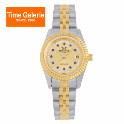 ROSCANI ROSW498728 Gold Dial Stainless Steel Strap Analog Women Watch