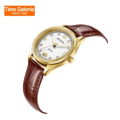 Bonia Elegance BNB10844-2215 Brown Leather Strap Women Watch Bonia Elegance BNB10844-2215 Brown Leather Strap Women Watch