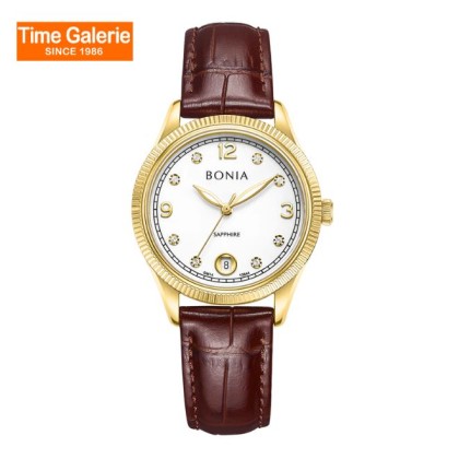 Bonia Elegance BNB10844-2215 Brown Leather Strap Women Watch Bonia Elegance BNB10844-2215 Brown Leather Strap Women Watch