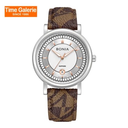 Bonia Classic BNB10875-1312 Brown Leather Strap Men Watch Bonia Classic BNB10875-1312 Brown Leather Strap Men Watch