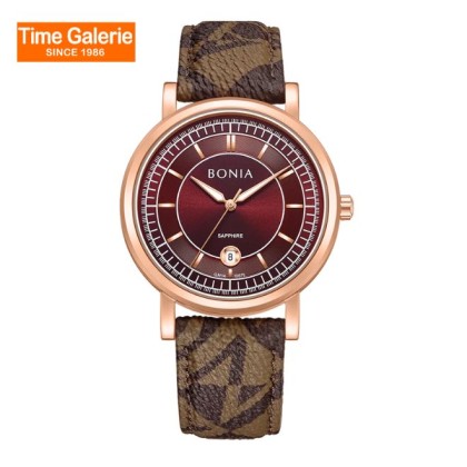 Bonia Classic BNB10875-1542 Brown Leather Strap Men Watch Bonia Classic BNB10875-1542 Brown Leather Strap Men Watch