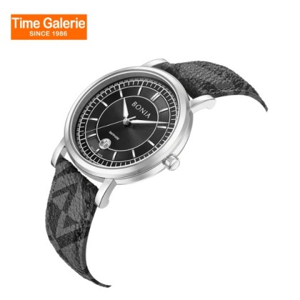 Bonia Classic BNB10875-1332 Black Leather Strap Men Watch Bonia Classic BNB10875-1332 Black Leather Strap Men Watch