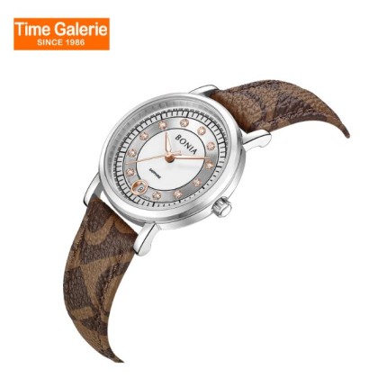 Bonia Elegance BNB10875-2312 Brown Leather Strap Women Watch Bonia Elegance BNB10875-2312 Brown Leather Strap Women Watch