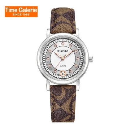 Bonia Elegance BNB10875-2312 Brown Leather Strap Women Watch Bonia Elegance BNB10875-2312 Brown Leather Strap Women Watch