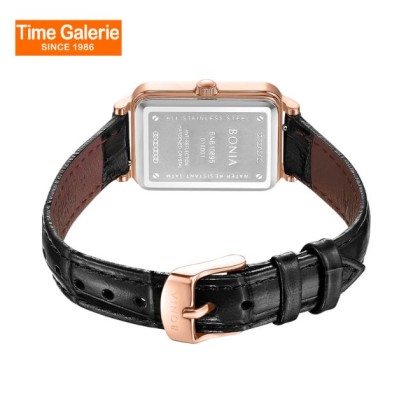 Bonia Elegance BNB10895-2533 Black Leather Strap Women Watch Bonia Elegance BNB10895-2533 Black Leather Strap Women Watch