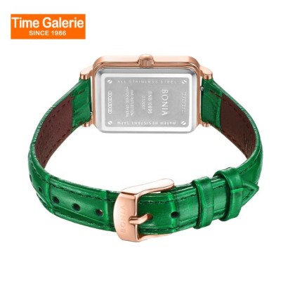 Bonia Elegance BNB10895-2593 Green Leather Strap Women Watch Bonia Elegance BNB10895-2593 Green Leather Strap Women Watch