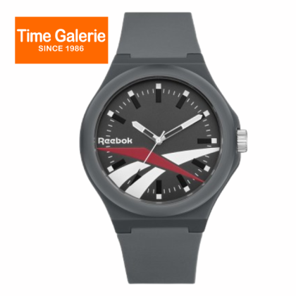Reebok Run Retro RV-RUN-G2-PAIA-AW Antracite 44mm Silicone Strap Men Watch Reebok Run Retro RV-RUN-G2-PAIA-AW Antracite 44mm Silicone Strap Men Watch