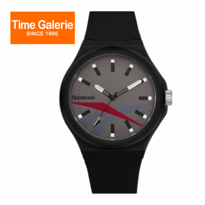 Reebok Run Retro RV-RUN-G2-PBIB-AS 44mm Black Silicone Strap Men Watch Reebok Run Retro RV-RUN-G2-PBIB-AS 44mm Black Silicone Strap Men Watch