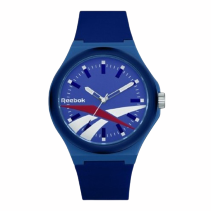 Reebok Run Retro RV-RUN-G2-PLIN-LW 44mm Blue Silicone Strap Men Watch Reebok Run Retro RV-RUN-G2-PLIN-LW 44mm Blue Silicone Strap Men Watch