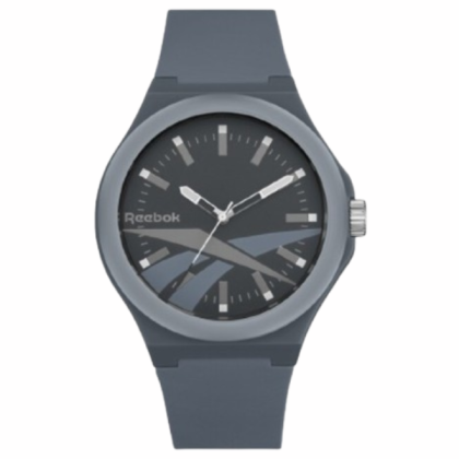 Reebok Run Retro RV-RUN-G2-PSIS-BS 44mm Grey Silicone Strap Men Watch