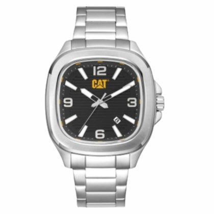 CAT AXIS AV-141-11-131 Silver Stainless Steel 10 ATM 44MM Analog Men Watch CAT AXIS AV-141-11-131 Silver Stainless Steel 10 ATM 44MM Analog Men Watch