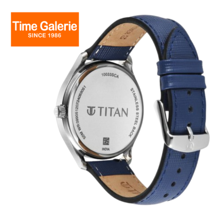 Titan Classique Palette 10033SL01 Blue Dial Interchangeable Straps Quartz Men Analog Watch Titan Classique Palette 10033SL01 Blue Dial Interchangeable Straps Quartz Men Analog Watch