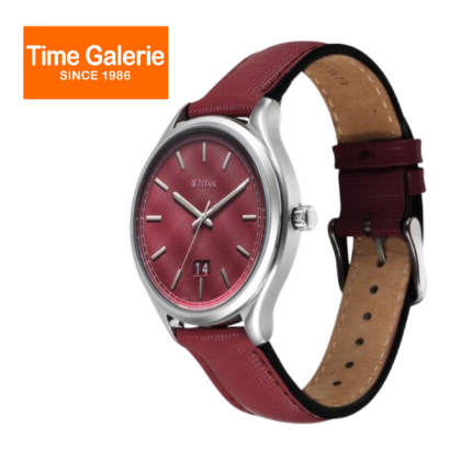 Titan Classique Palette 10033SL02 Magenta Dial Interchangeable Straps Quartz Men Analog Watch Titan Classique Palette 10033SL02 Magenta Dial Interchangeable Straps Quartz Men Analog Watch
