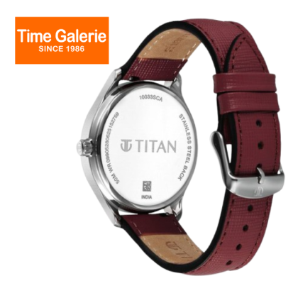 Titan Classique Palette 10033SL02 Magenta Dial Interchangeable Straps Quartz Men Analog Watch Titan Classique Palette 10033SL02 Magenta Dial Interchangeable Straps Quartz Men Analog Watch
