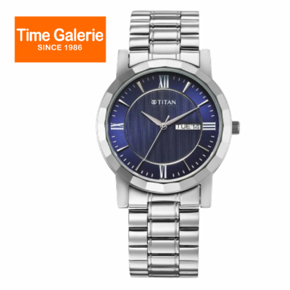 Titan Quartz 1644SM01 Blue Dial Stainless Steel Strap Quartz Analog Men Watch Titan Quartz 1644SM01 Blue Dial Stainless Steel Strap Quartz Analog Men Watch