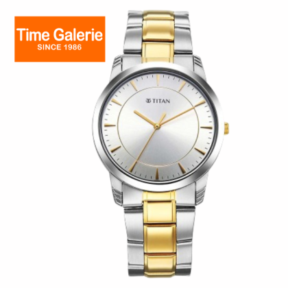 Titan Quartz 1774BM02 Silver Dial Stainless Steel Strap Quartz Analog Men Watch Titan Quartz 1774BM02 Silver Dial Stainless Steel Strap Quartz Analog Men Watch
