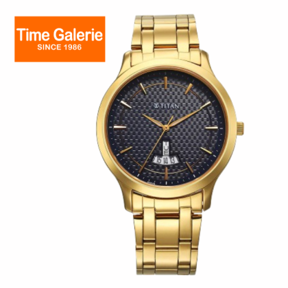 Titan Karishma 1825YM13 Black Dial Stainless Steel Strap Analog Men Watch