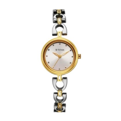 Titan Quartz 2601BM01 Silver Dial Stainless Steel Strap Analog Women Watch Titan Quartz 2601BM01 Silver Dial Stainless Steel Strap Analog Women Watch