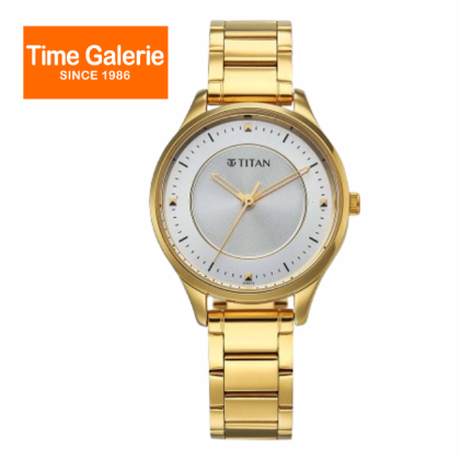 Titan Quartz 2649YM05 White Dial Stainless Steel Strap Analog Women Watch Titan Quartz 2649YM05 White Dial Stainless Steel Strap Analog Women Watch