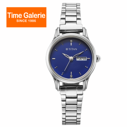 Titan Lagan 2656SM04 Blue Dial Stainless Steel Strap Quartz Analog Women Watch Titan Lagan 2656SM04 Blue Dial Stainless Steel Strap Quartz Analog Women Watch