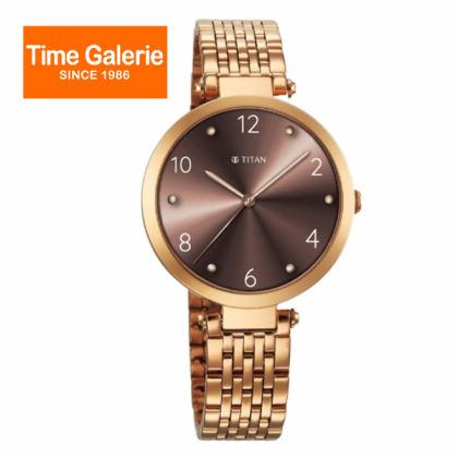 Titan Workwear 2783WM01 Brown Dial Stainless Steel Strap Quartz Analog Women Watch Titan Workwear 2783WM01 Brown Dial Stainless Steel Strap Quartz Analog Women Watch