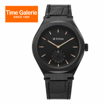 Titan Classique Contour 90210NL01 Black Dial Leather Strap Analog Men Watch Titan Classique Contour 90210NL01 Black Dial Leather Strap Analog Men Watch