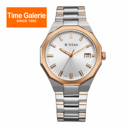 Titan Regalia Dodecagon 90212KM01 Silver Dial Stainless Steel Strap Analog Men Watch Titan Regalia Dodecagon 90212KM01 Silver Dial Stainless Steel Strap Analog Men Watch