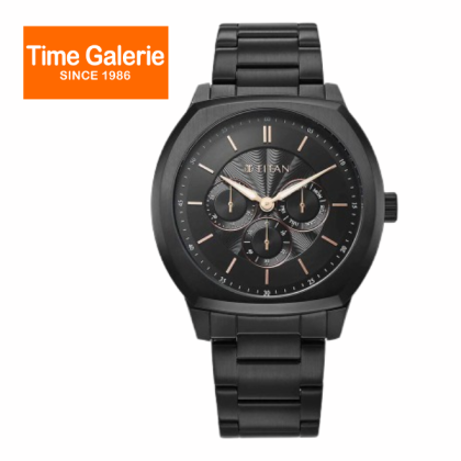 Titan Regalia Arc 90213NM01 Black Dial Stainless Steel Strap Analog Men Watch Titan Regalia Arc 90213NM01 Black Dial Stainless Steel Strap Analog Men Watch