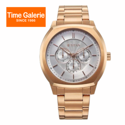 Titan Regalia Arc 90213WM01 Silver Dial Stainless Steel Strap Analog Men Watch Titan Regalia Arc 90213WM01 Silver Dial Stainless Steel Strap Analog Men Watch